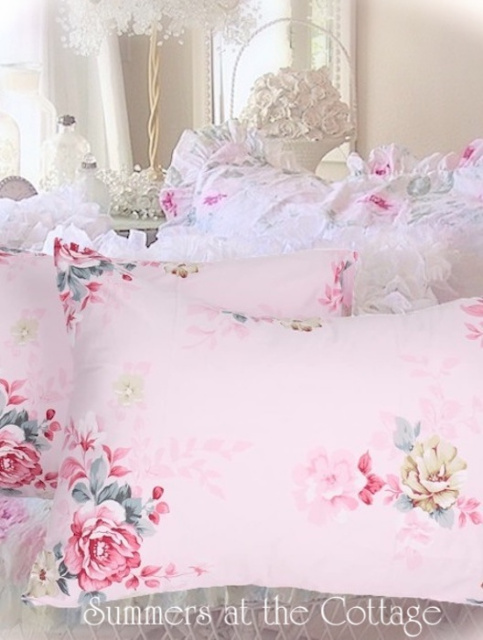 floral pillowcases vintage