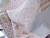 KING QUILT SET FRENCH COTTAGE SHABBY PINK ROSES CHIC