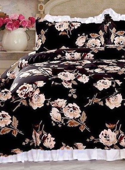 TAUPE MOCHA ROSES FRENCH COUNTRY FARMHOUSE DUVET SET