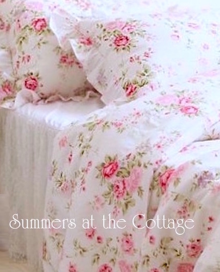 Shabby Chic Bedding Authentic Rachel Ashwell Duvet And Cottage Roses Bedding