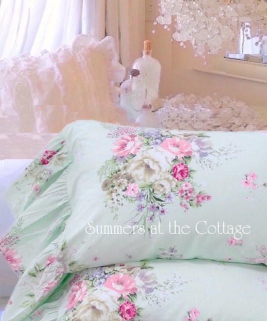 shabby chic euro shams