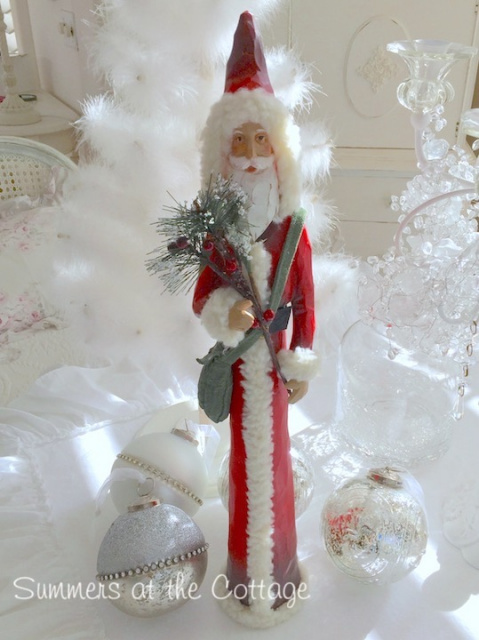 FATHER CHRISTMAS WINTER WONDERLAND VINTAGE STYLE SANTA ST. NICK