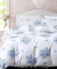 FRENCH BLUE FARMHOUSE COTTAGE ROSES DUVET SET