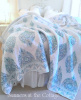 NORTH SHORE BUNGALOW EMERALD GREEN AQUA BLUE SANDY TAUPE DESIGNER QUILT