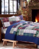 ASPEN COTTAGE PLAID PATCHWORK QUILT AND PILLOW SHAMS
