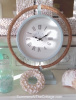 SEASIDE COASTAL BEACH BLUE DREAMING OF THE SEA VINTAGE PIER TABLE CLOCK