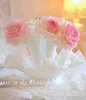 VINTAGE WHITE RUFFLE MILK GLASS HOBNAIL FENTON FLUTED VASE