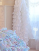 SHABBY DREAMY WHITE CHIC PETTICOAT RUFFLE CURTAIN DRAPE PANEL