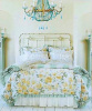FULL QUEEN RACHEL ASHWELL SHABBY CHIC RUFFLES ROSES CABANA STRIPE DUVET COMFORTER COVER SET