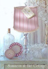 SHABBY BLUSH PINK PLEATED LAMP SHADE ROMANTIC COTTAGE CHIC