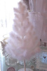 SHABBY COTTAGE LARGE WHITE FEATHER CHRISTMAS TREE CHIC